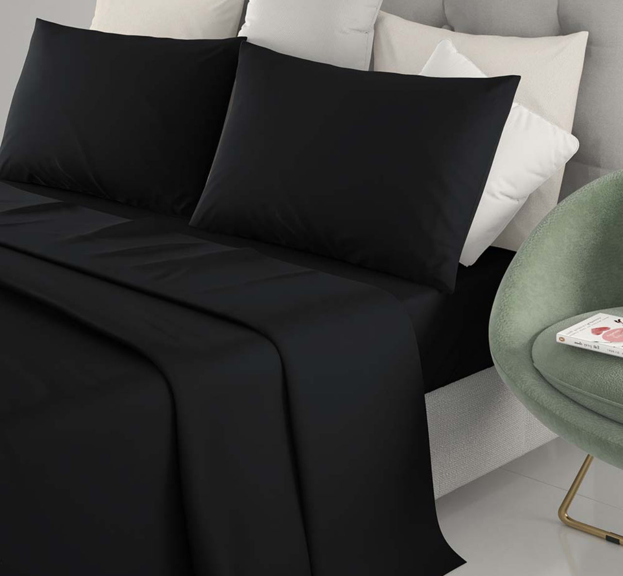 Set completo lenzuola matrimoniali 100% COTONE lenzuolo sotto con angoli letto.