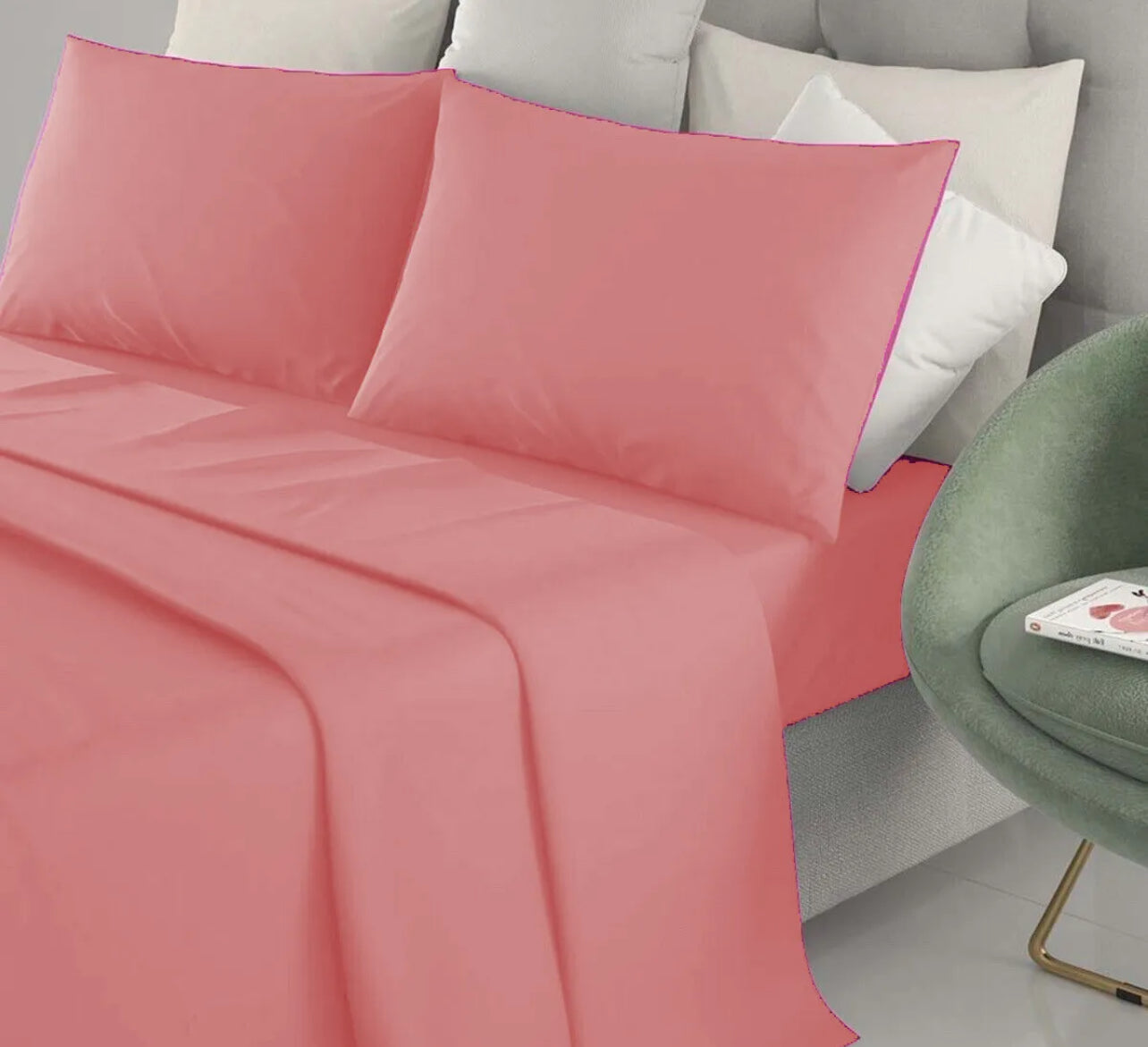 Set completo lenzuola matrimoniali 100% COTONE lenzuolo sotto con angoli letto.
