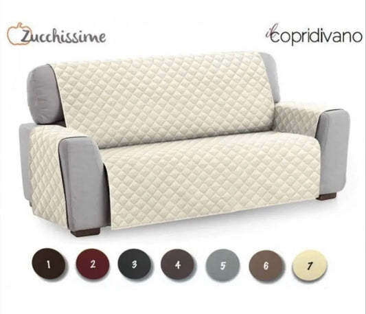 Copridivano 2 3 4 POSTI salvadivano SOFT TRAPUNTATO copripoltrona 1 POSTO.